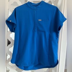 Figs Montex Scrub top, Royal blue, SM